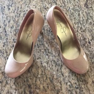 Nude colored high heels